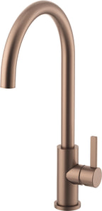 California Faucets COTO Llave de Cocina Fijo - Surtidor en Arco Alto - Bronce Satinado