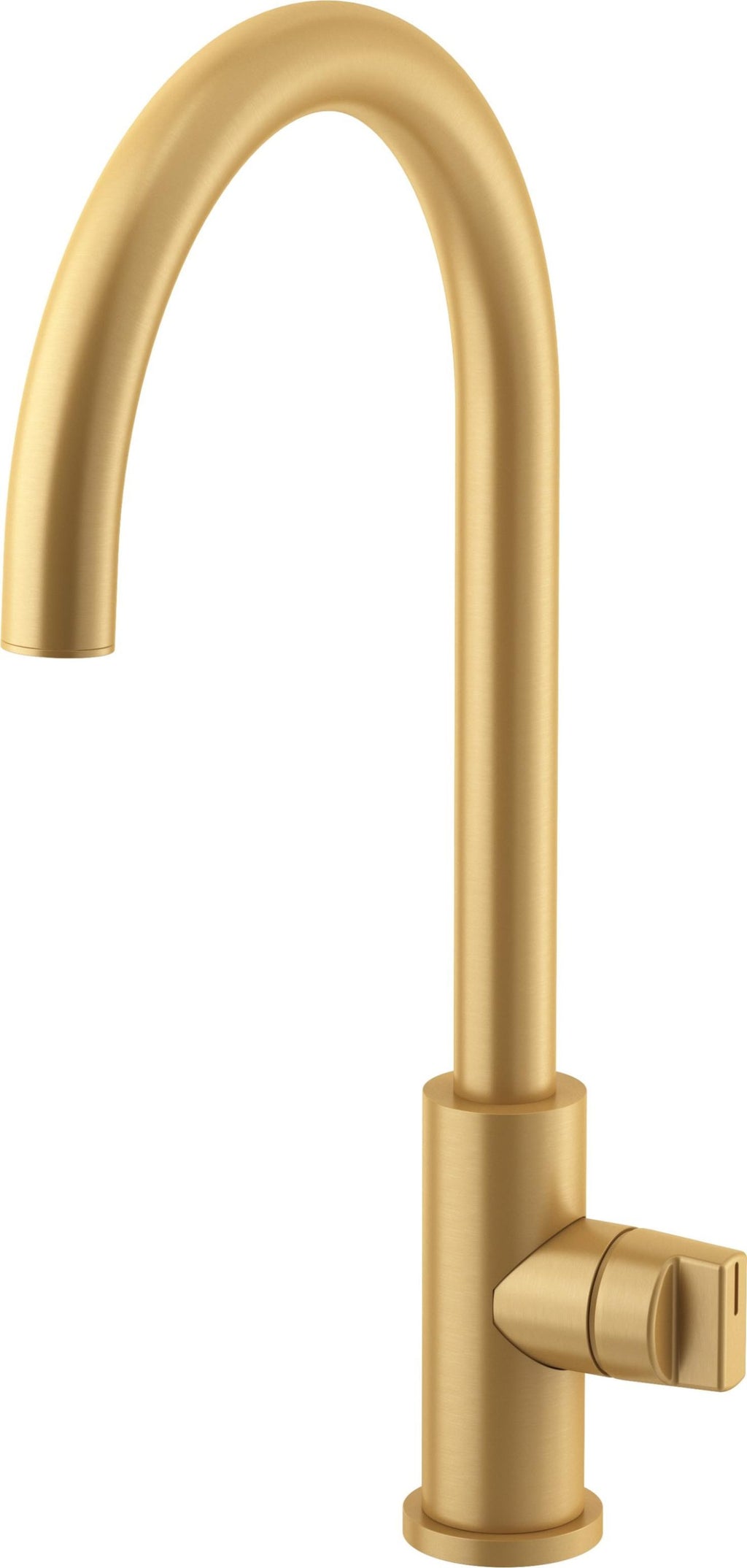 California Faucets COTO Llave de Cocina Fijo - Surtidor en Arco Alto - Oro Satinado de por Vida