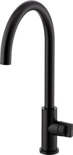 California Faucets COTO Llave de Cocina Fijo - Surtidor en Arco Alto - Negro Mate