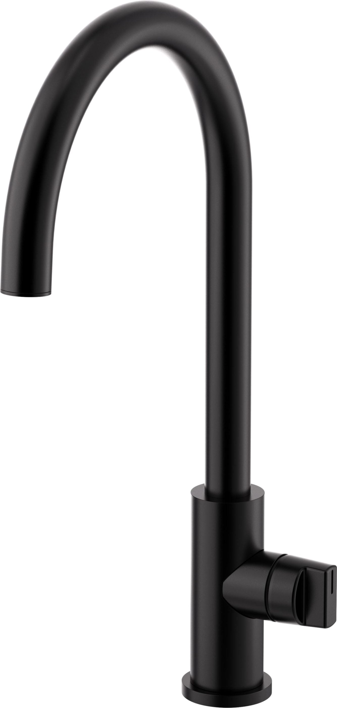 California Faucets COTO Llave de Cocina Fijo - Surtidor en Arco Alto - Negro Mate