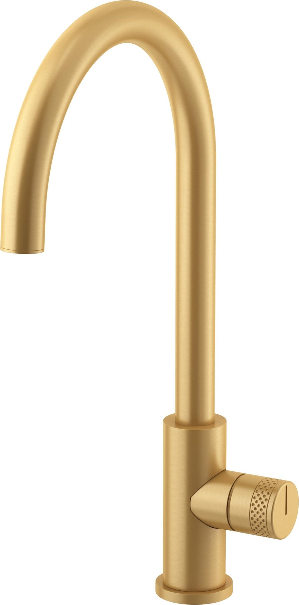 California Faucets COTO Llave de Cocina Fijo - Surtidor en Arco Alto - Oro Satinado de por Vida