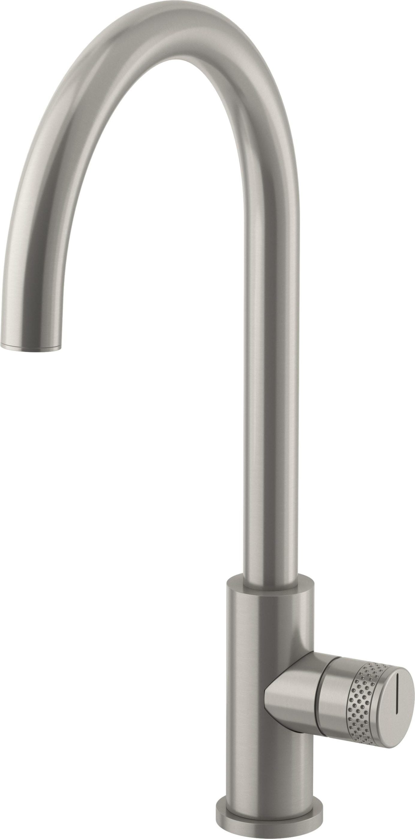 California Faucets COTO Llave de Cocina Fijo - Surtidor en Arco Alto - Acero Inoxidable Satinado