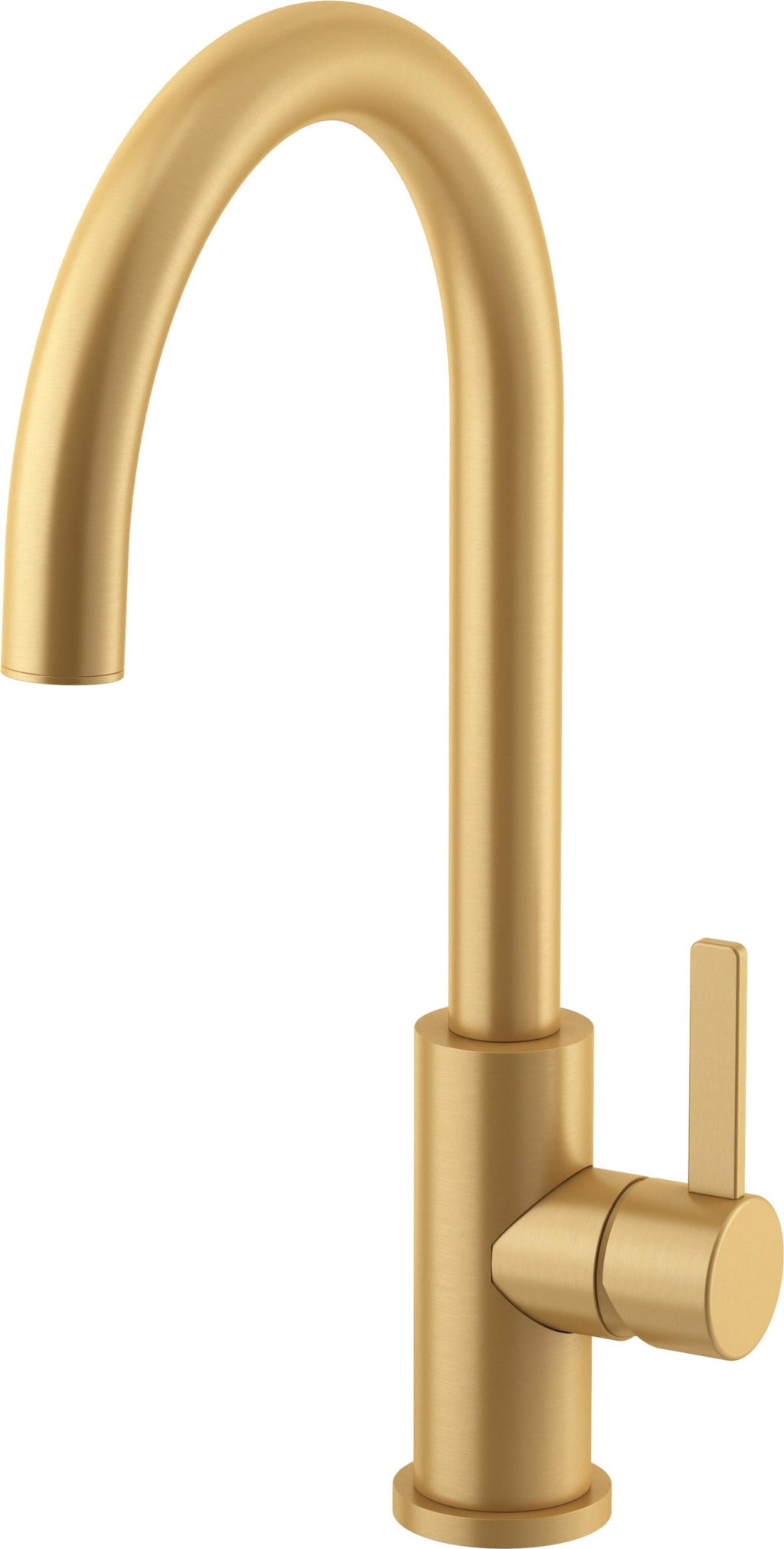 California Faucets COTO Llave de Cocina Fijo - Surtidor en Arco Bajo - Oro Satinado de por Vida