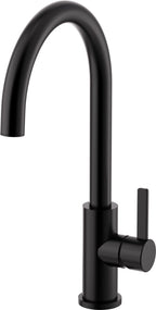 California Faucets COTO Llave de Cocina Fijo - Surtidor en Arco Bajo - Negro Mate
