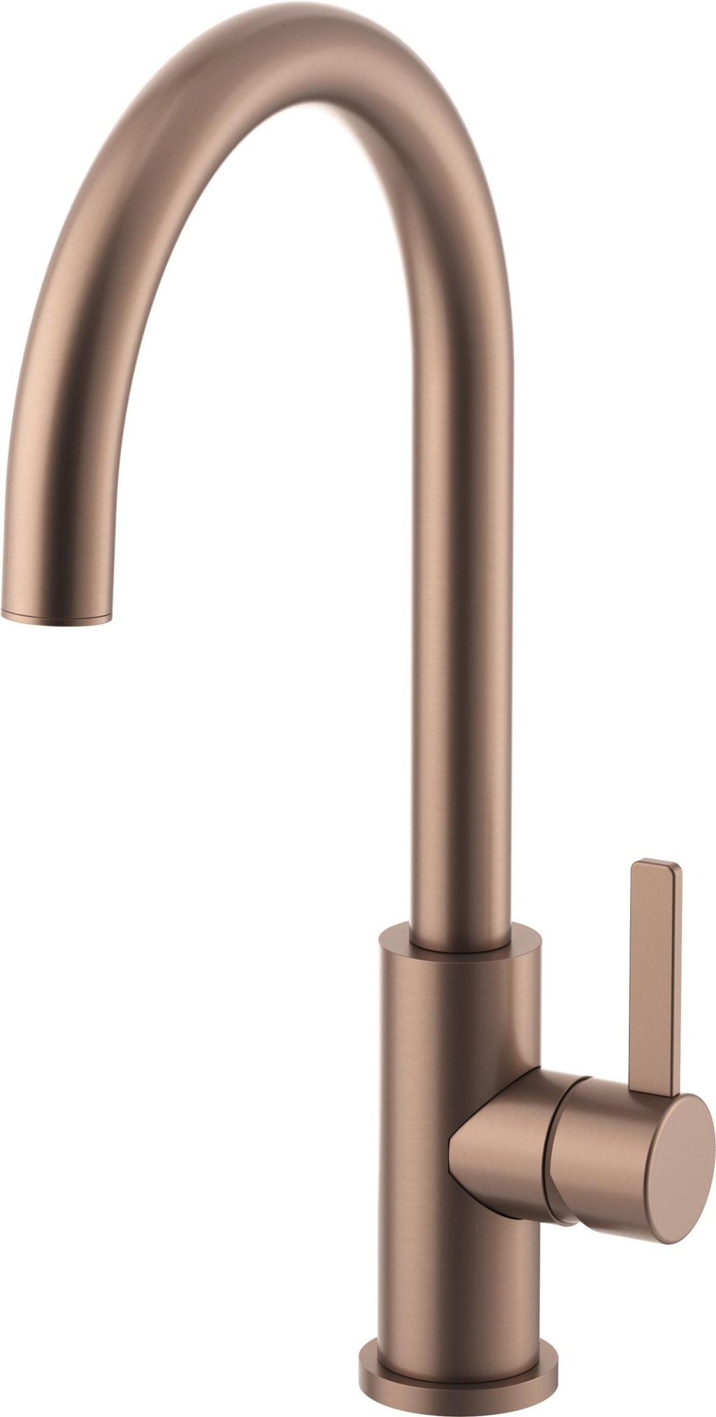 California Faucets COTO Llave de Cocina Fijo - Surtidor en Arco Bajo - Bronce Satinado