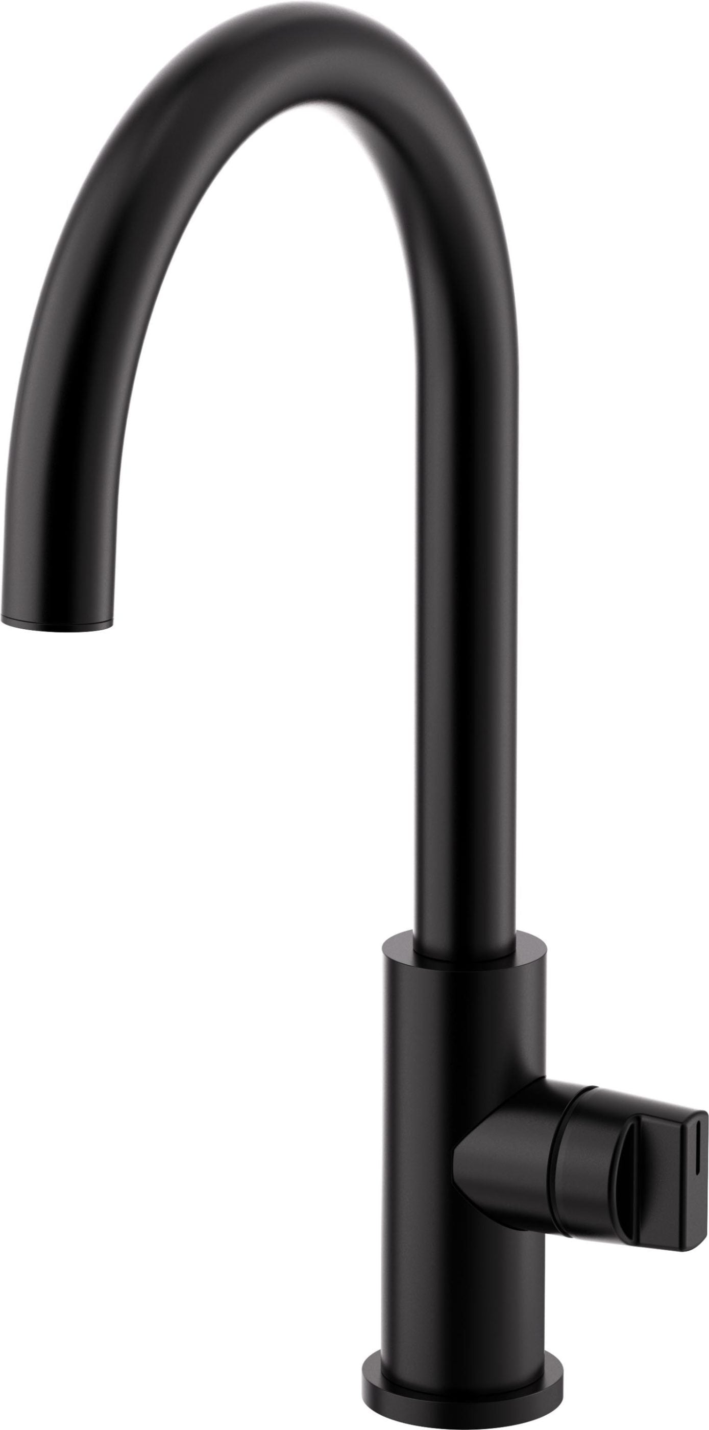 California Faucets COTO Llave de Cocina Fijo - Surtidor en Arco Bajo - Negro Mate