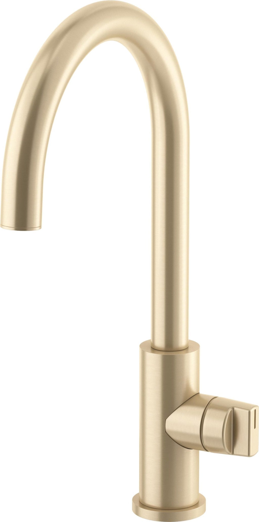 California Faucets COTO Llave de Cocina Fijo - Surtidor en Arco Bajo - Latón Satinado