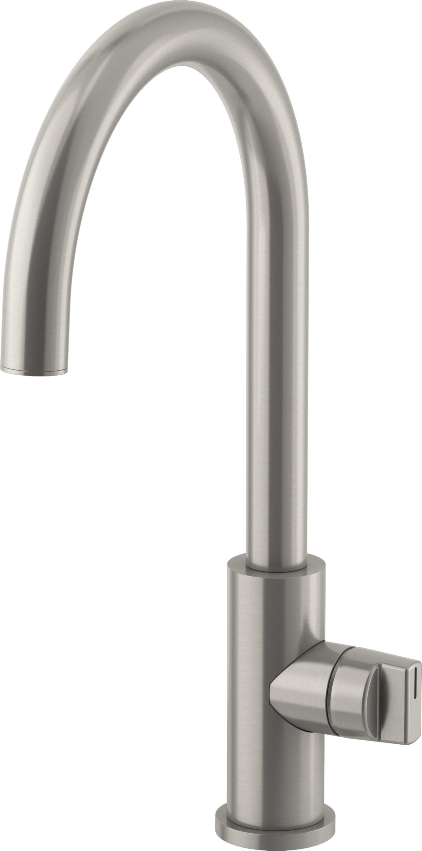 California Faucets COTO Llave de Cocina Fijo - Surtidor en Arco Bajo - Acero Inoxidable Satinado