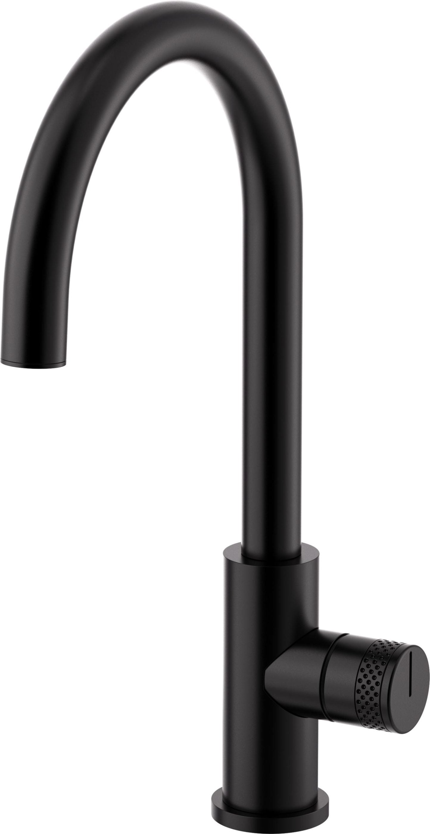 California Faucets COTO Llave de Cocina Fijo - Surtidor en Arco Bajo - Negro Mate