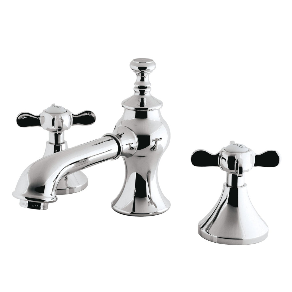 Kingston Brass Essex - Llave de Lavabo Widespread (3 Orificios), con Dos Manerales — Cromo Pulido