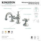 Kingston Brass Vintage - Llave de Lavabo Widespread (3 Orificios), con Dos Manerales — Guía de Instalación 1