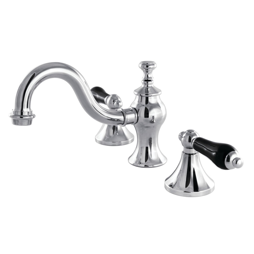 Kingston Brass Duchess - Llave de Lavabo Widespread (3 Orificios), con Dos Manerales — Cromo Pulido