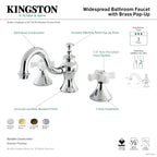 Kingston Brass Heirloom - Llave de Lavabo Widespread (3 Orificios), con Dos Manerales — Guía de Instalación 1
