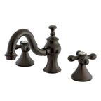 Kingston Brass Vintage - Llave de Lavabo Widespread (3 Orificios), con Dos Manerales — Bronce Aceitado