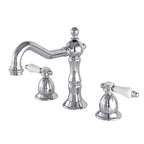 Kingston Brass Bel-Air - Llave de Lavabo Widespread (3 Orificios), con Dos Manerales — Cromo Pulido