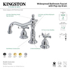 Kingston Brass Hamilton - Llave de Lavabo Widespread (3 Orificios), con Dos Manerales — Guía de Instalación 1