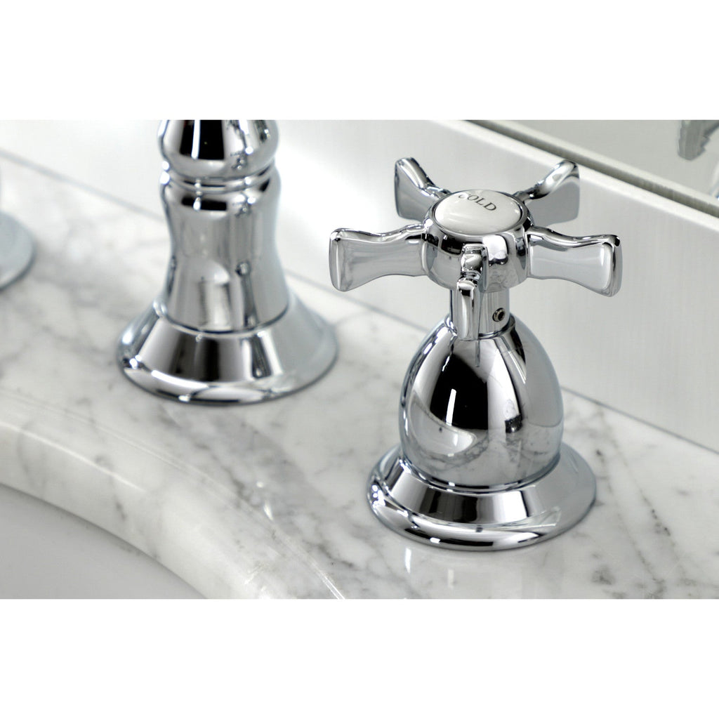 Kingston Brass Hamilton - Llave de Lavabo Widespread (3 Orificios), con Dos Manerales — Ambientación 1