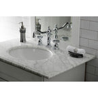 Kingston Brass Belknap - Llave de Lavabo Widespread (3 Orificios), con Dos Manerales — Ambientación 5