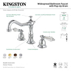 Kingston Brass Wilshire - Llave de Lavabo Widespread (3 Orificios), con Dos Manerales — Guía de Instalación 1