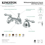 Kingston Brass Restoration - Llave de Lavabo Widespread (3 Orificios), con Dos Manerales — Guía de Instalación 1