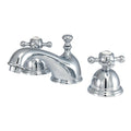 Kingston Brass Vintage - Llave de Lavabo Widespread (3 Orificios), con Dos Manerales — Cromo Pulido