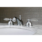 Kingston Brass Wilshire - Llave de Lavabo Widespread (3 Orificios), con Dos Manerales — Ambientación 3