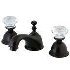Kingston Brass Celebrity - Llave de Lavabo Widespread (3 Orificios), con Dos Manerales — Bronce Aceitado