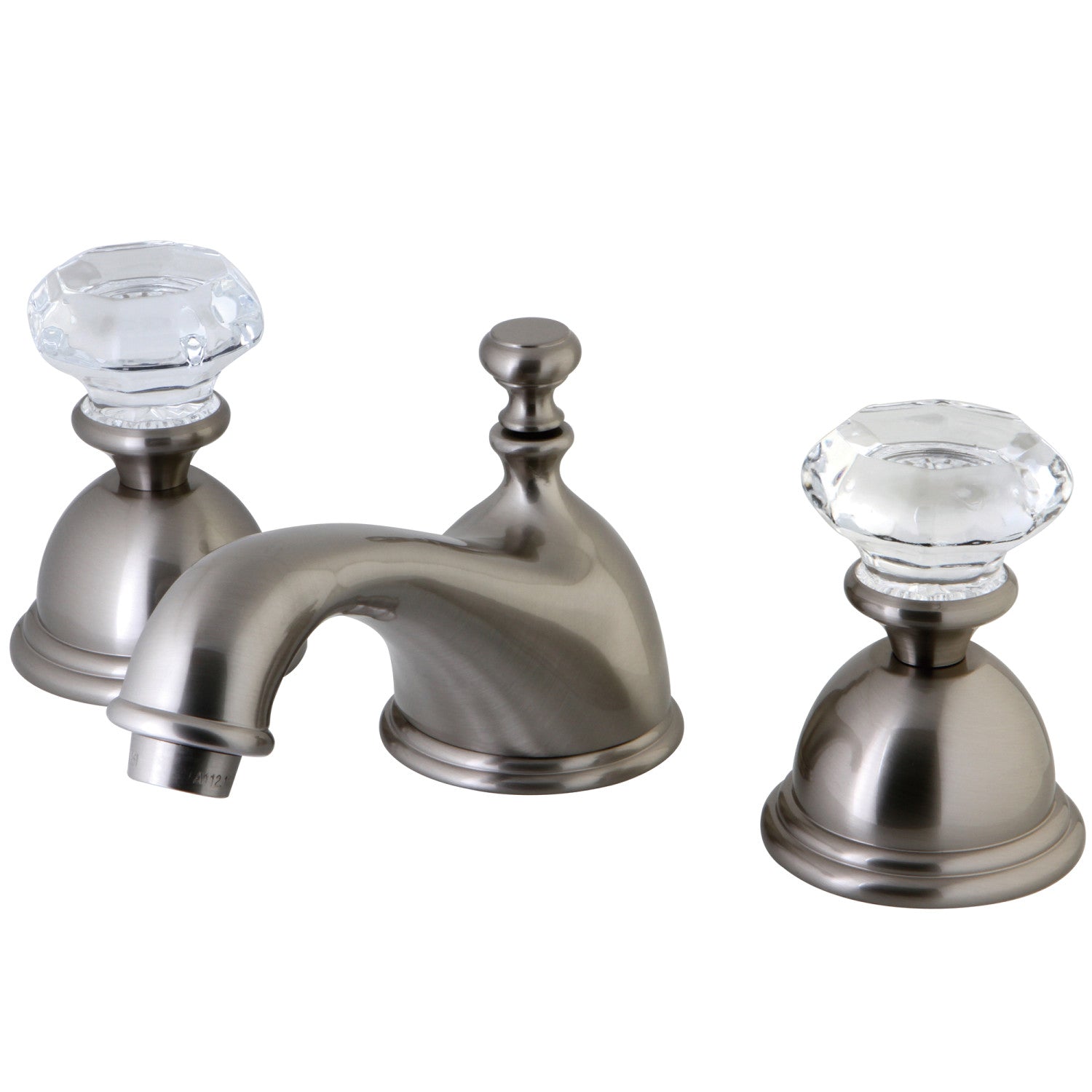 Kingston Brass Celebrity - Llave de Lavabo Widespread (3 Orificios), con Dos Manerales — Níquel Cepillado