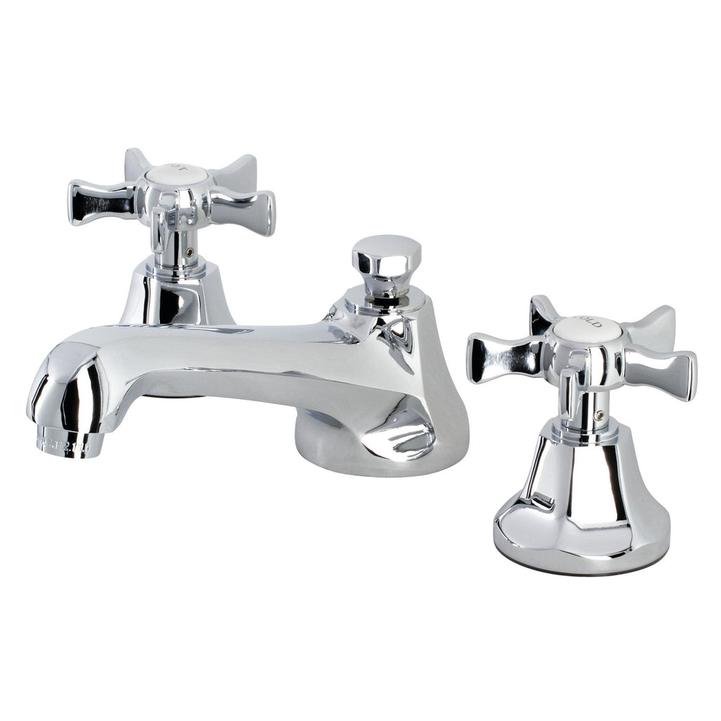Kingston Brass Hamilton - Llave de Lavabo Widespread (3 Orificios), con Dos Manerales — Cromo Pulido