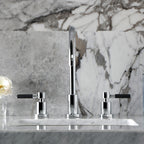 Kingston Brass Kaiser - Llave de Lavabo Widespread (3 Orificios), con Dos Manerales — Ambientación 2