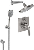 California Faucets Descanso Sistema de Regadera Descanso StyleTherm Termostático de 1/2" con Regadera y Regadera de Mano