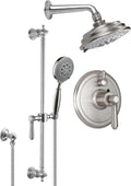 California Faucets Montecito Sistema de Regadera StyleTherm Termostático de 1/2" con Barra Corrediza para Regadera de Mano