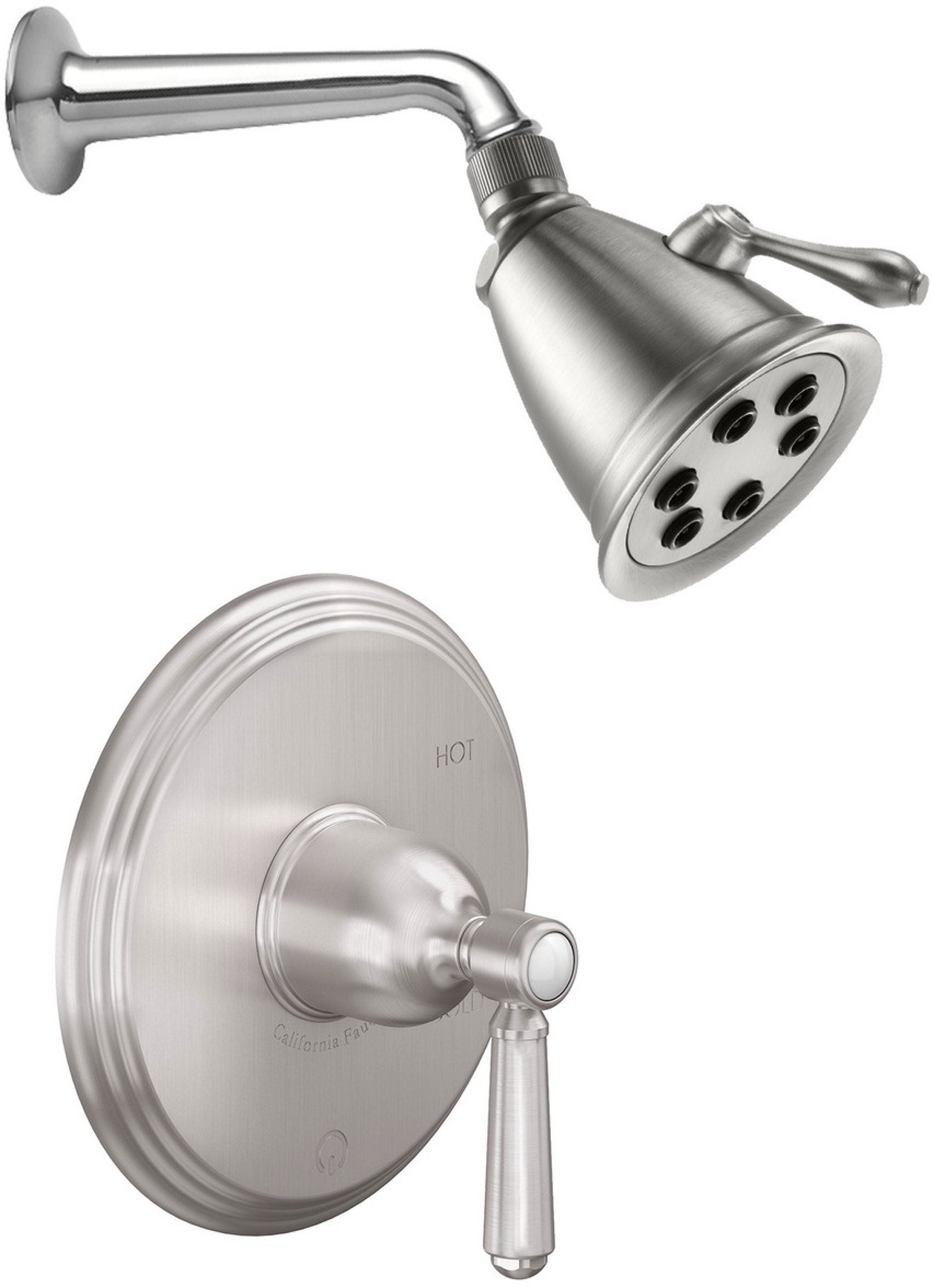 California Faucets Montecito Sistema de Regadera de Balance de Presión con Regadera Individual