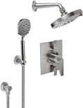 California Faucets Rincon Bay Sistema de Regadera StyleTherm Termostático de 1/2" con Regadera y Regadera de Mano en Gancho