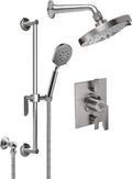 California Faucets Rincon Bay Sistema de Regadera StyleTherm Termostático de 1/2" con Regadera y Regadera de Mano en Barra Corrediza