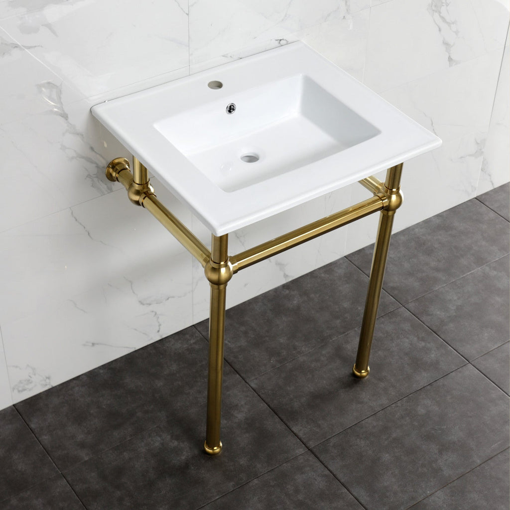 Kingston Brass Templeton lavabo consola — vista