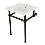 Kingston Brass Templeton lavabo consola — Negro Mate