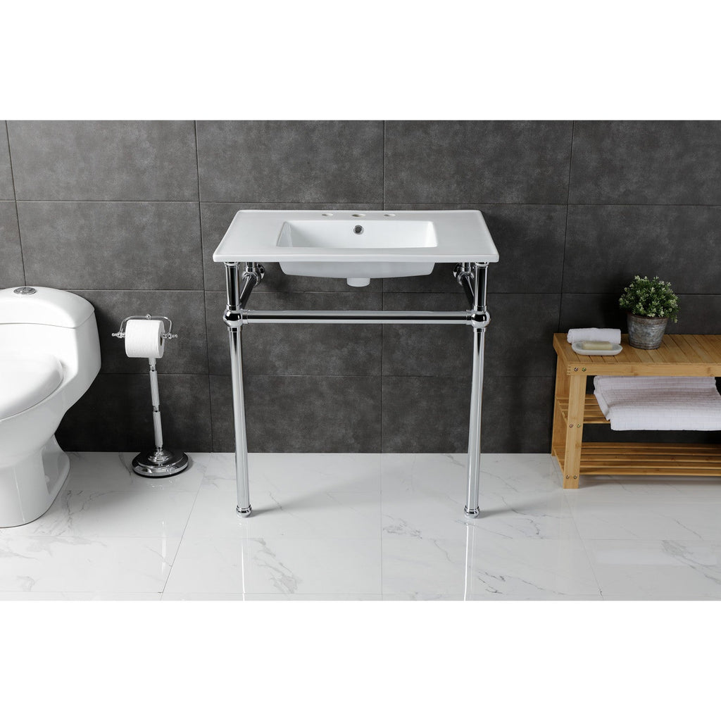 Kingston Brass Templeton lavabo consola — vista