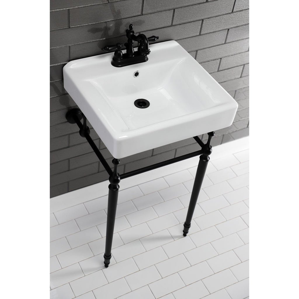 Kingston Brass Edwardian lavabo consola — vista