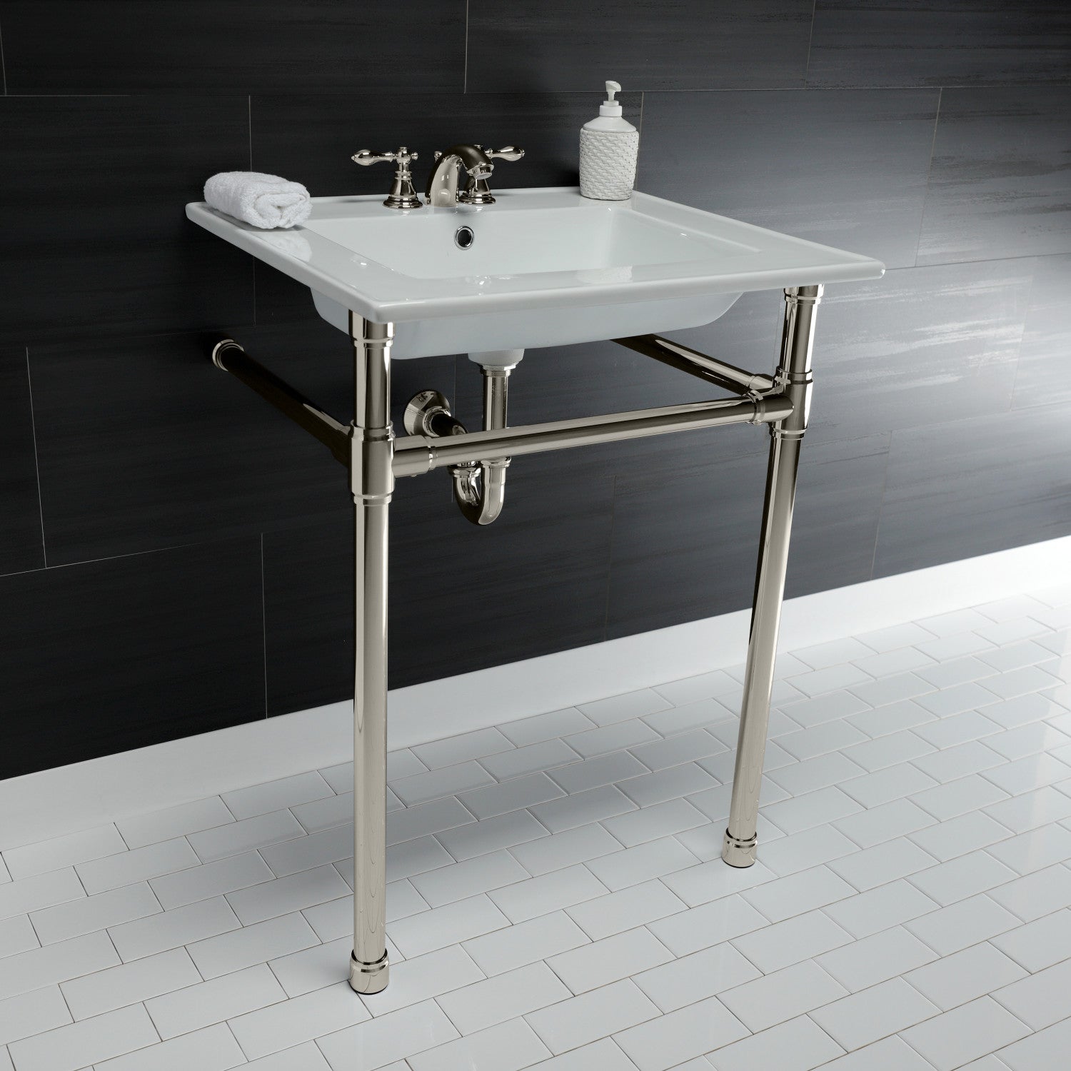 Kingston Brass Dreyfuss lavabo consola — vista