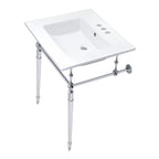 Kingston Brass Edwardian lavabo consola — Cromo Pulido