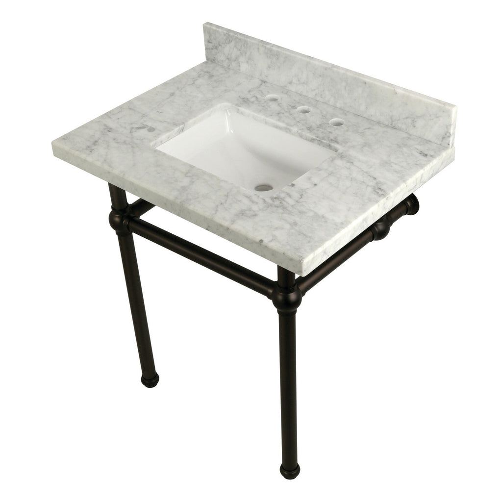Kingston Brass Templeton lavabo consola — Bronce Aceitado