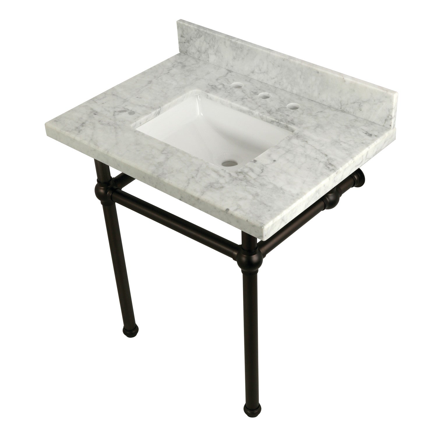Kingston Brass Templeton lavabo consola — Bronce Aceitado