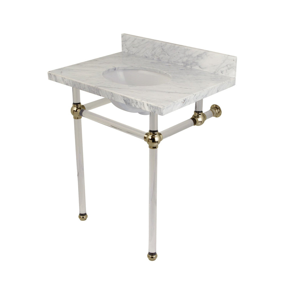 Kingston Brass Templeton lavabo consola — Níquel Pulido
