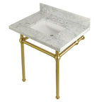 Kingston Brass Templeton lavabo consola — Latón Cepillado