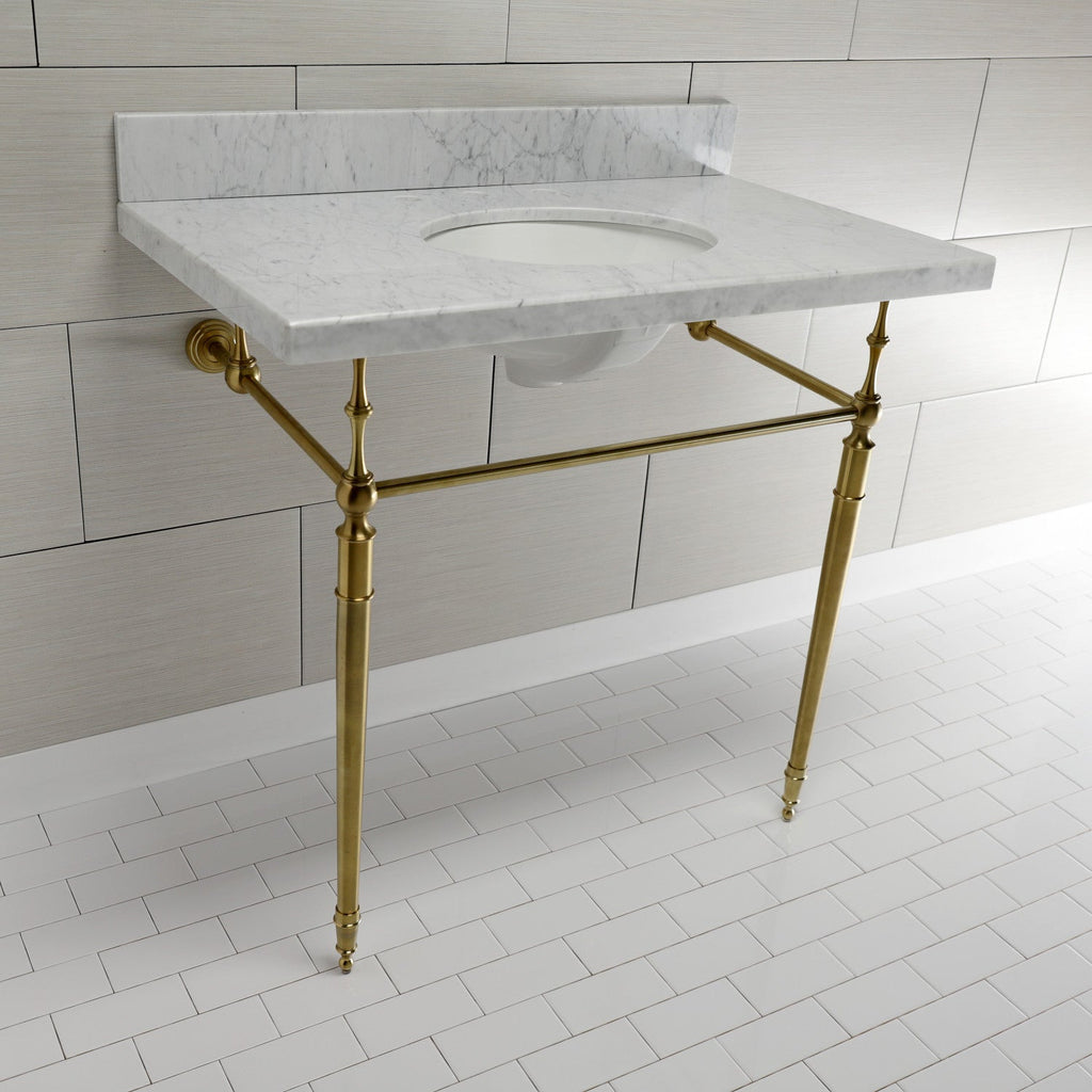 Kingston Brass Edwardian lavabo consola — vista