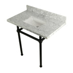 Kingston Brass Templeton lavabo consola — Negro Mate