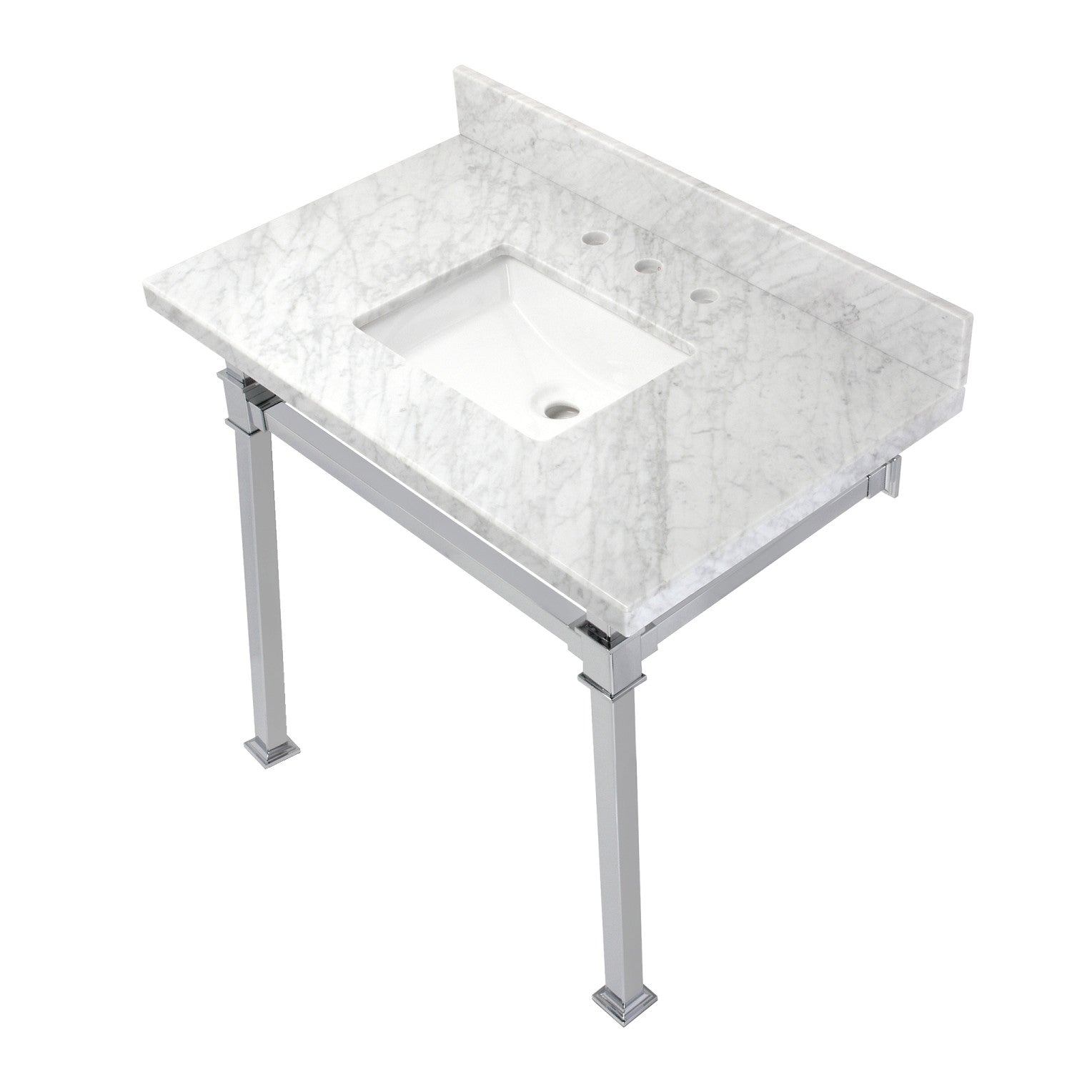 Kingston Brass Monarch lavabo consola — Cromo Pulido