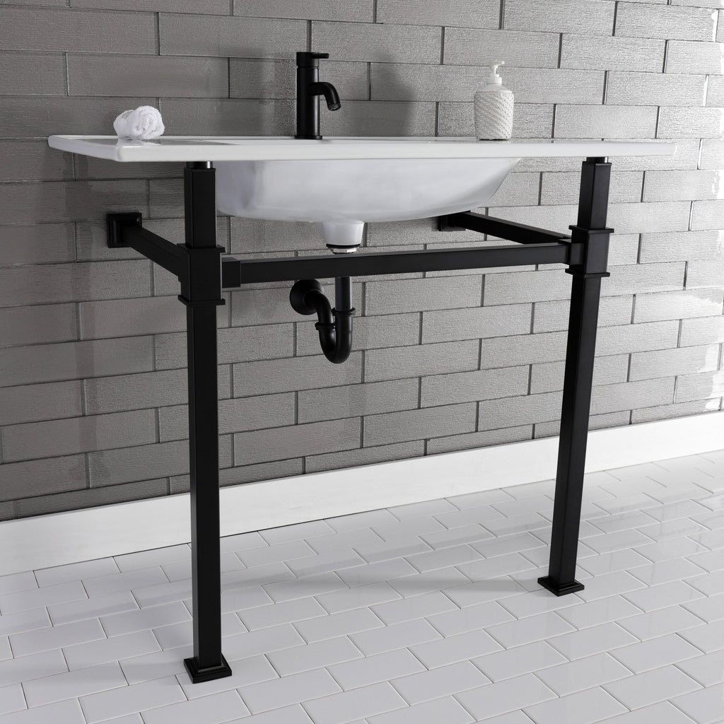 Kingston Brass Monarch lavabo consola — vista