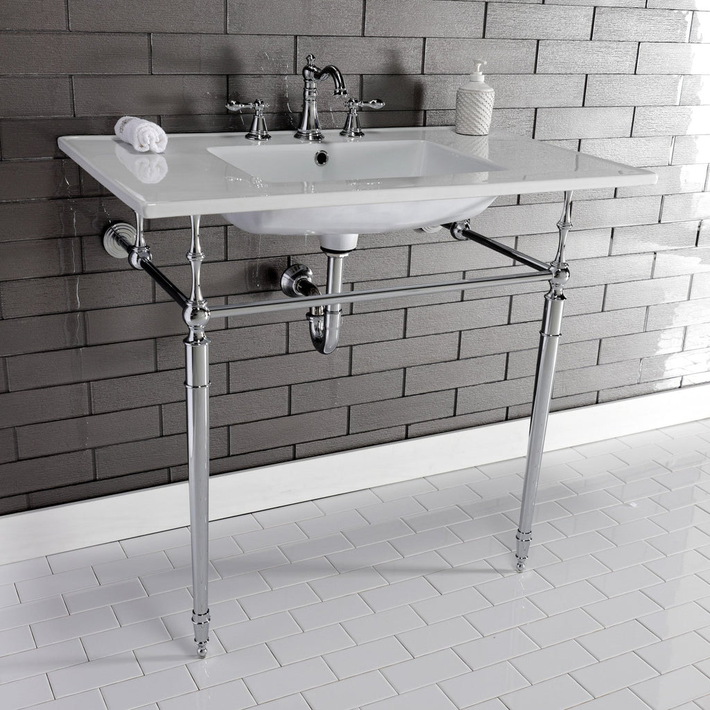 Kingston Brass Edwardian lavabo consola — vista